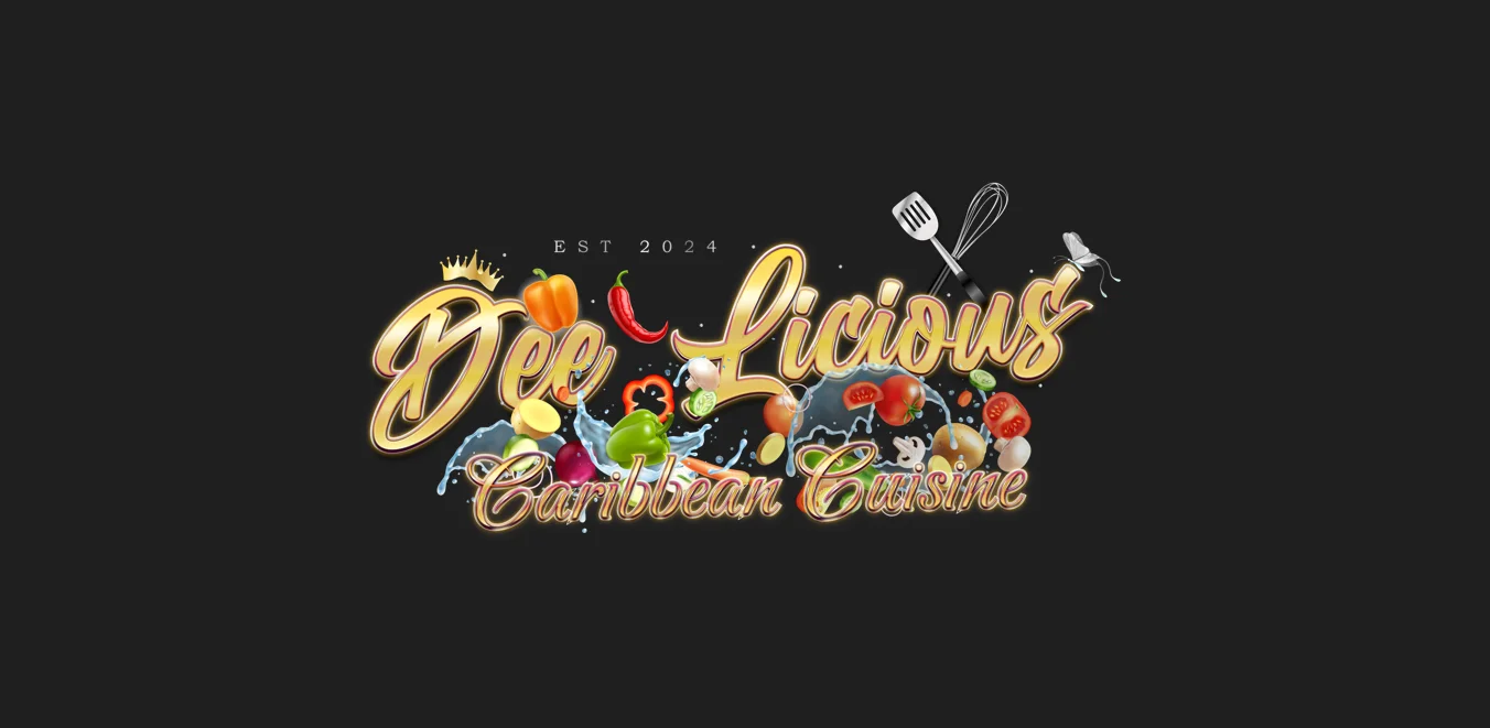 Logo for Dee Licious Caribbean Cuisine established in 2024