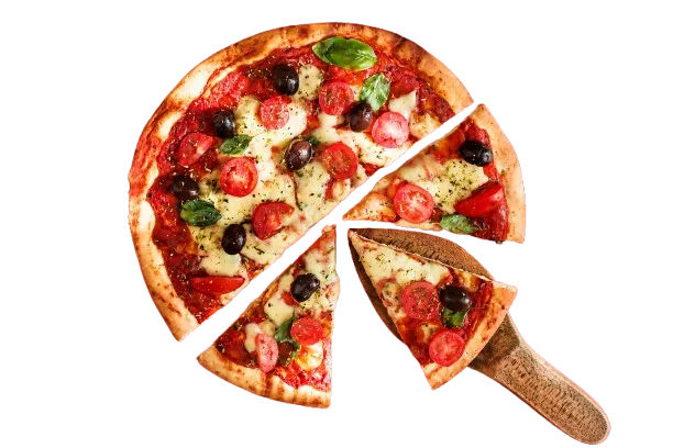 Delicious Margherita pizza with fresh basil and tomatoes