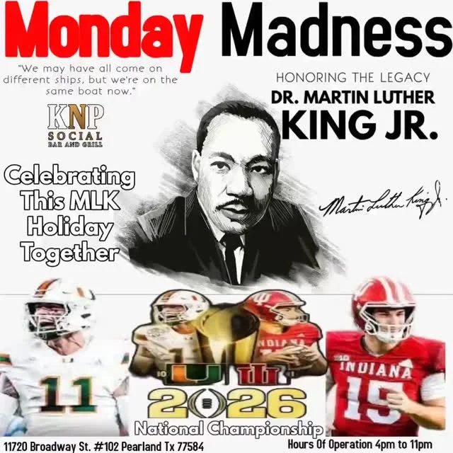 Celebrating MLK Day at KNP Social Bar and Grill with sports and community spirit