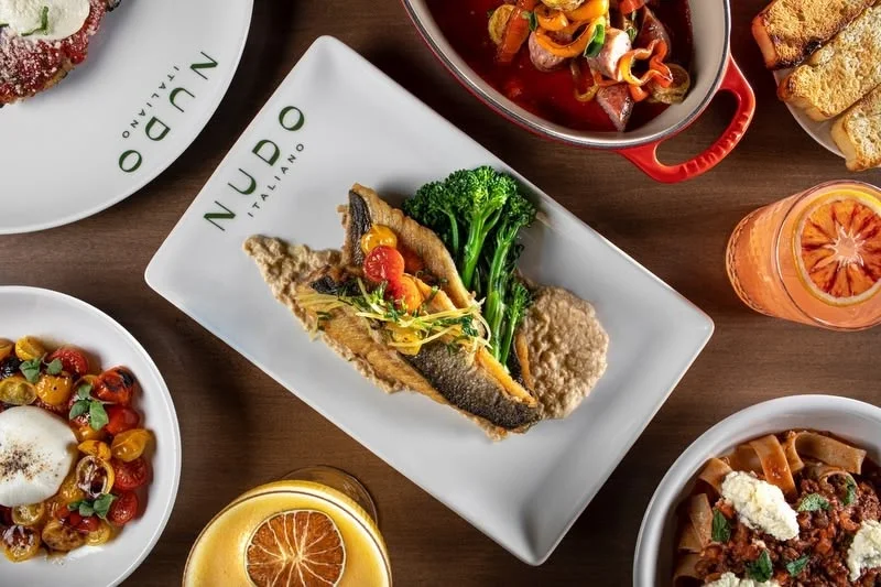Italian fish dish with broccolini and sauce