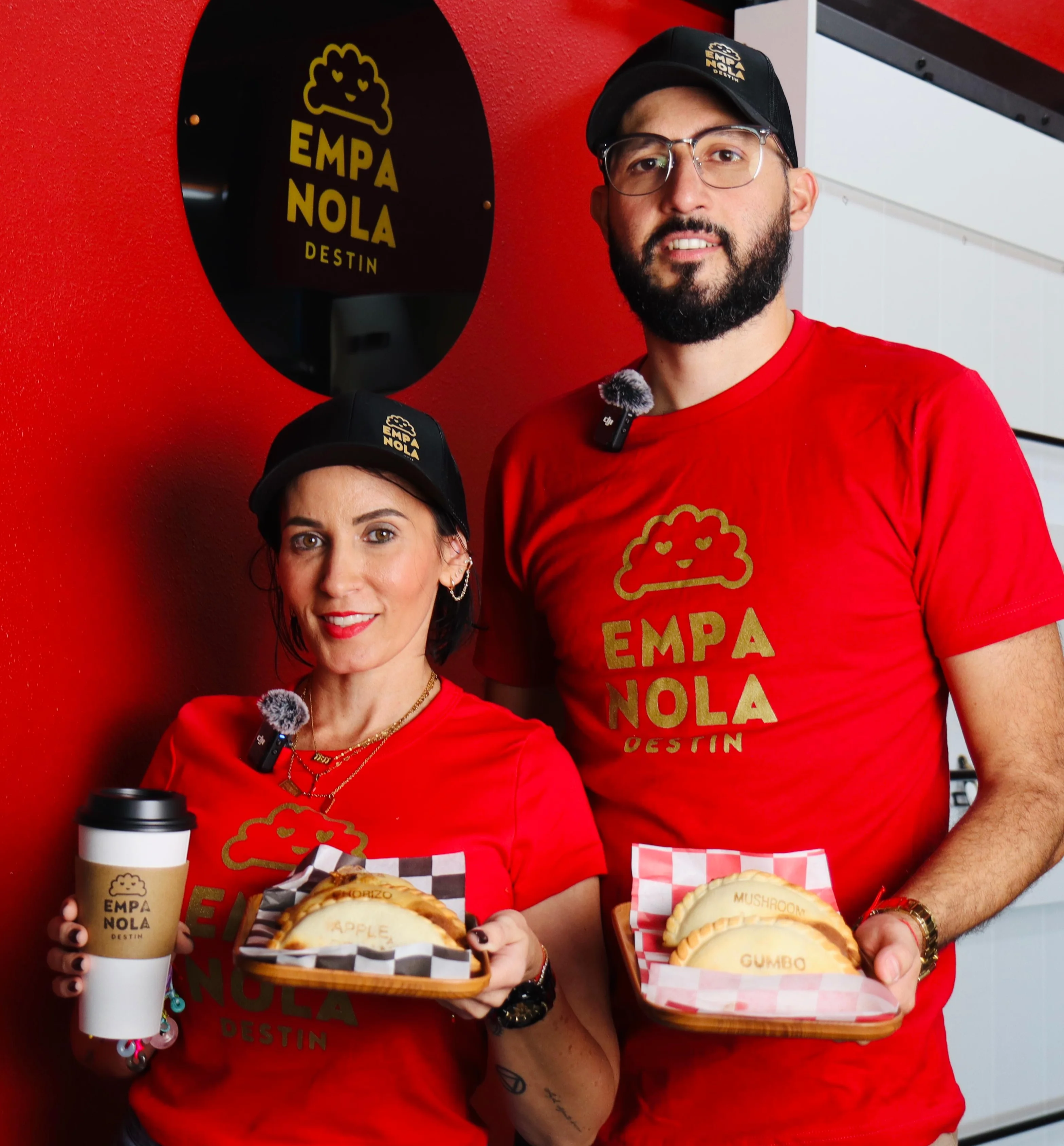 Cheesy empanadas and coffee at Empa Nola restaurant in Destin