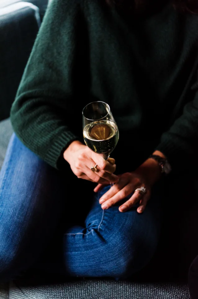 Woman Holding Glass