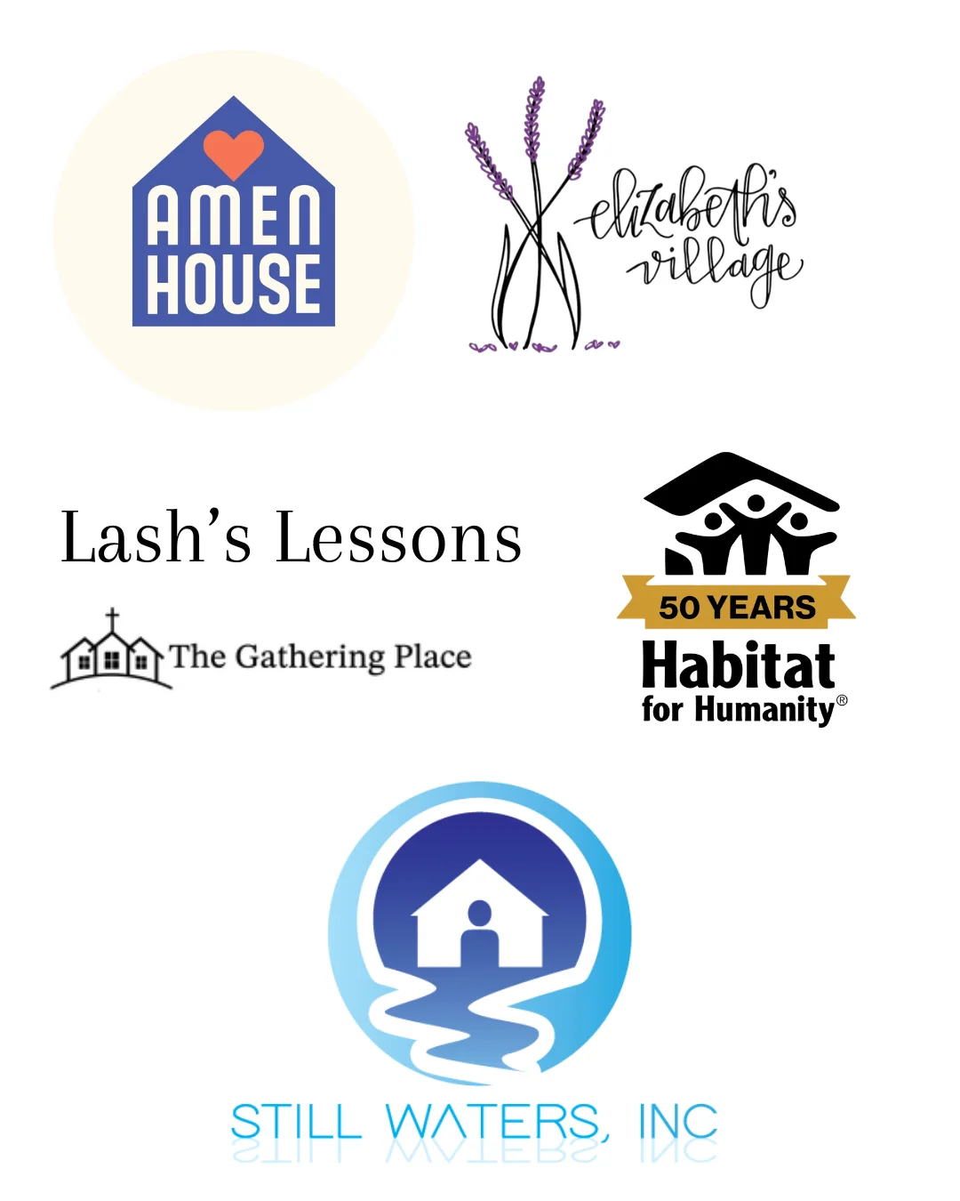 Logos of community organizations and initiatives