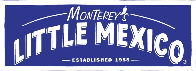 Colorful logo of Monterey's Little Mexico restaurant established in 1955