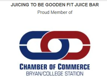 Juicing to Be Gooden Fit Juice Bar logo and Chamber of Commerce membership