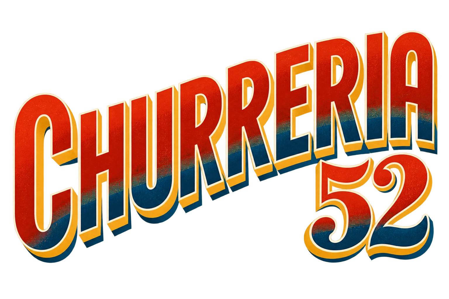 Colorful logo of Churreria 52, a churro shop