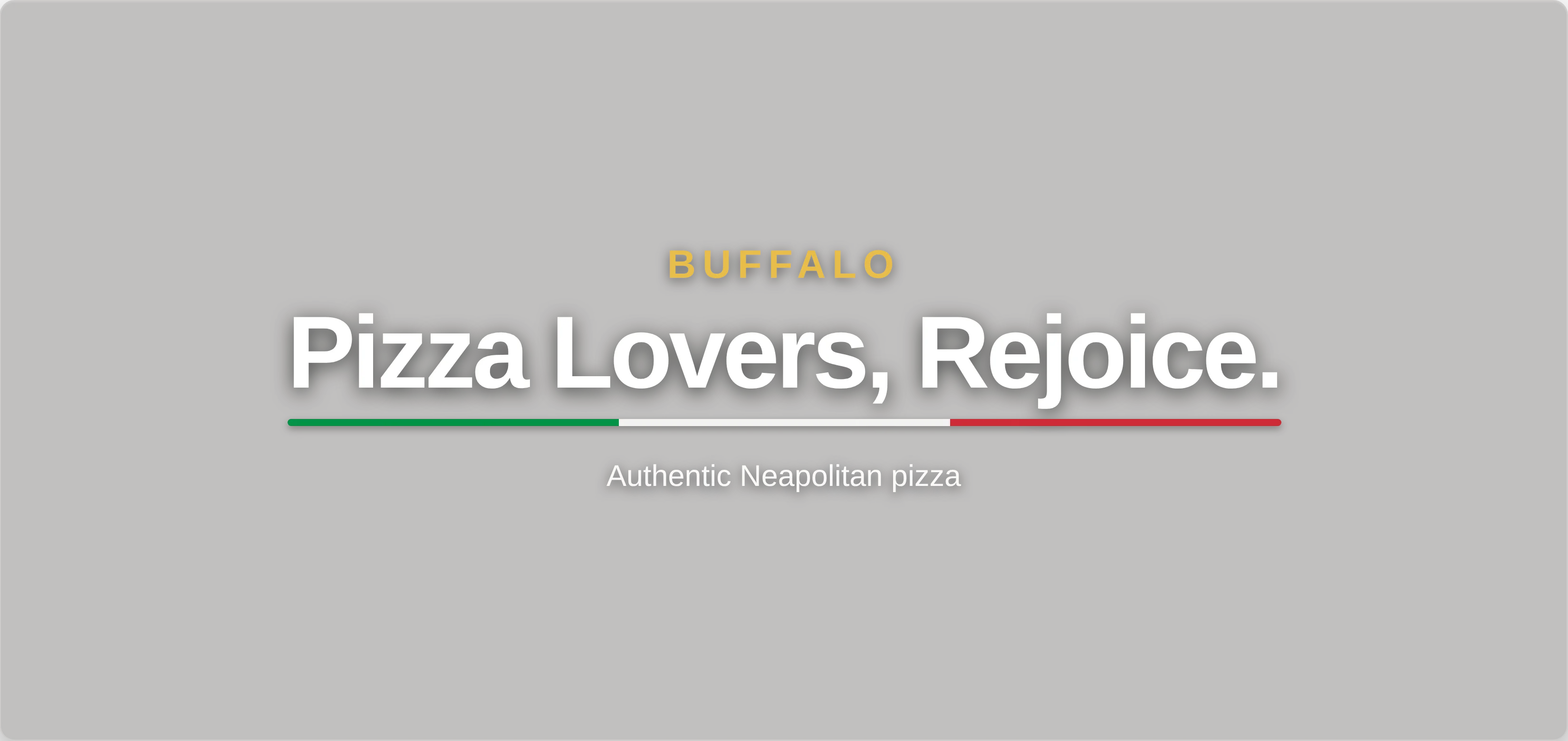 Authentic Neapolitan pizza with fresh toppings