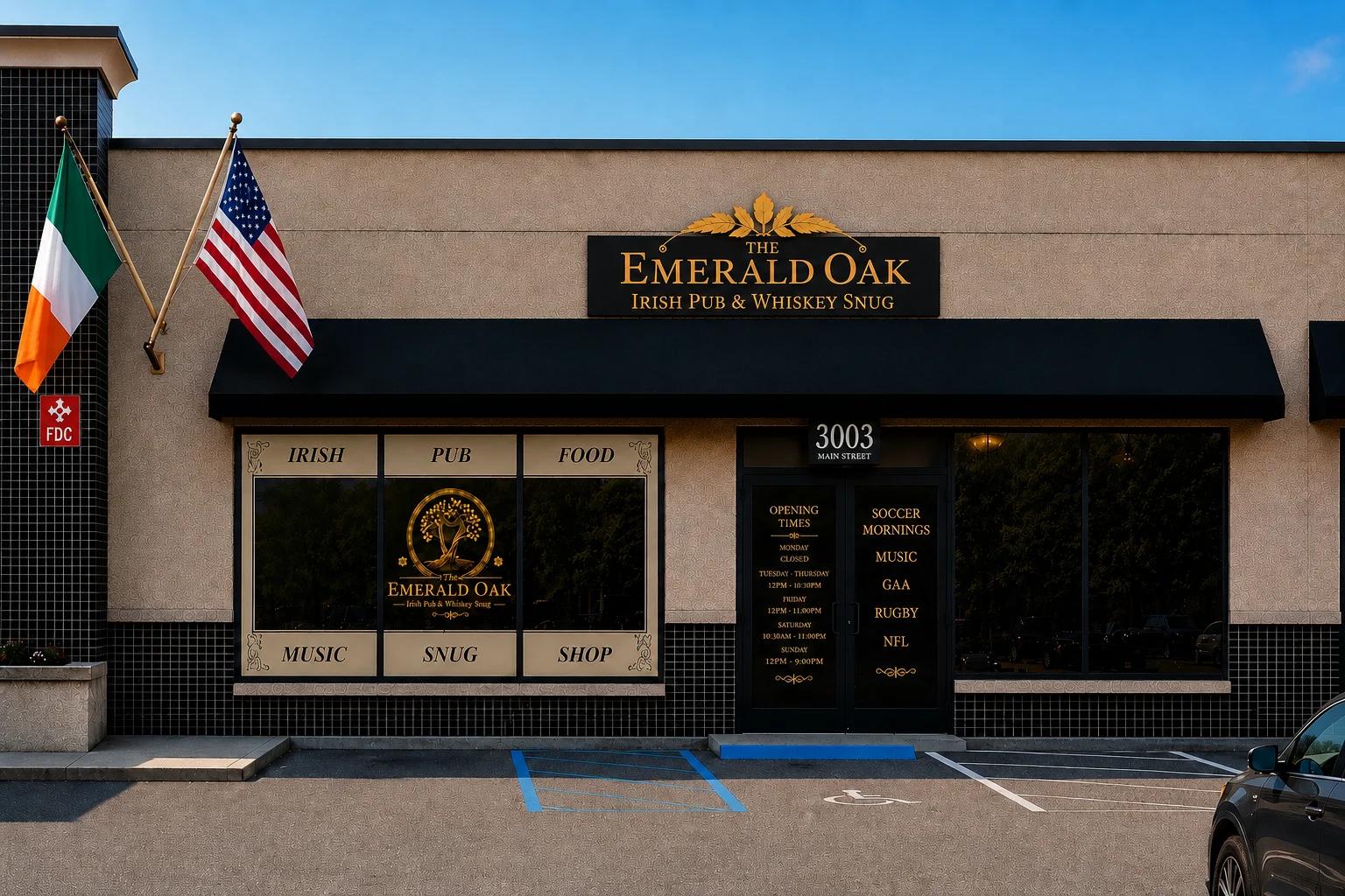 The Emerald Oak storefront