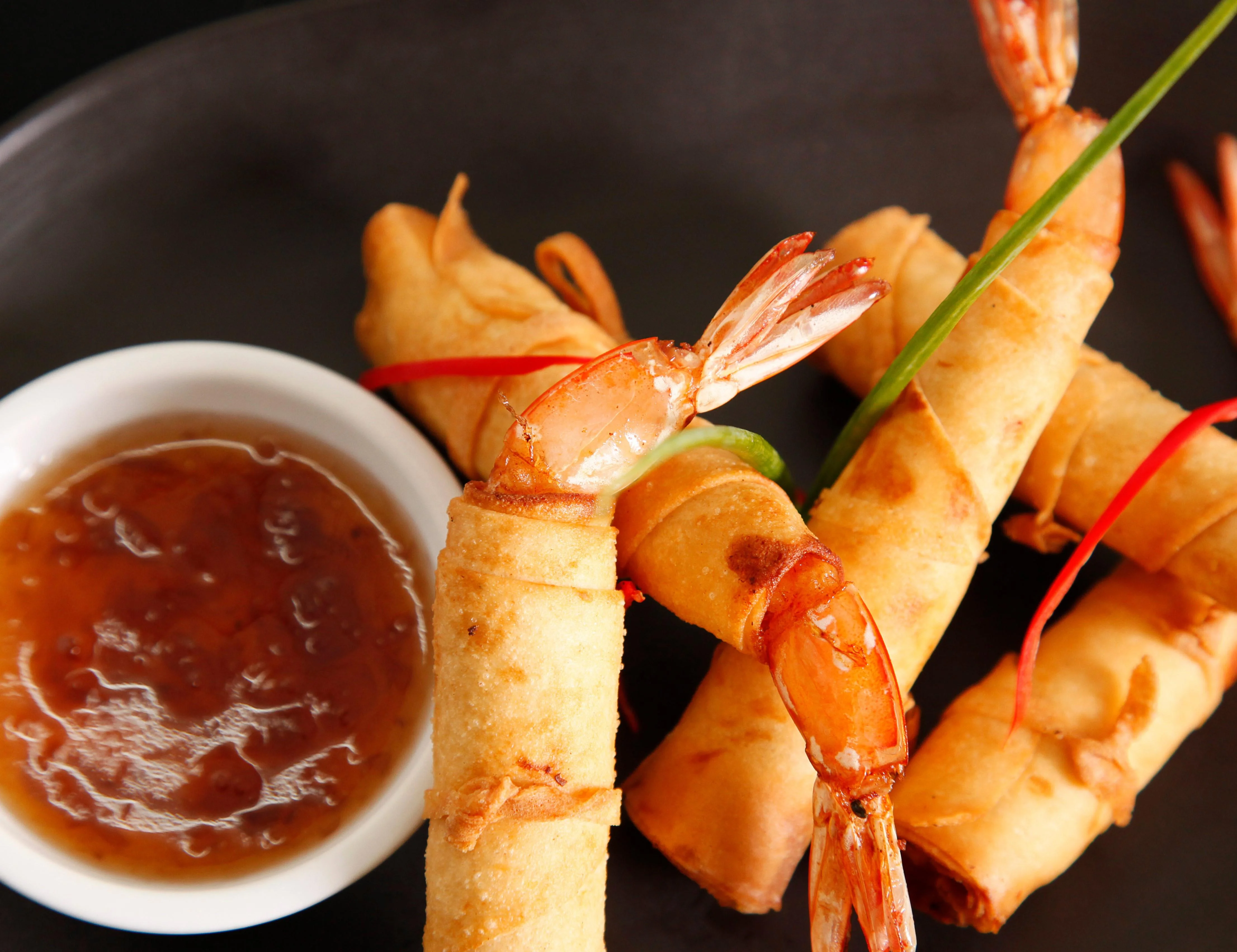 Shrimp Rolls (5) - กุ้งห่มผ้า