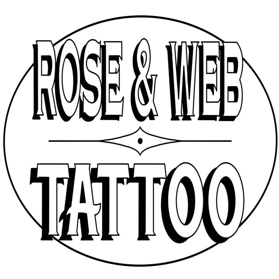 Rose and Web Tattoo - Delaware Ohio