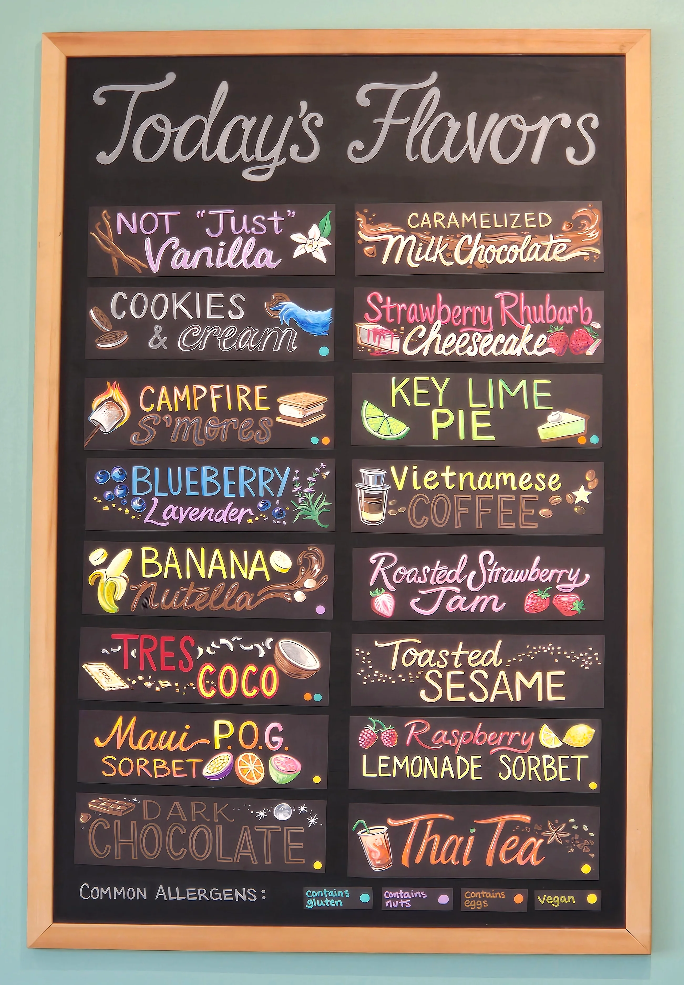 Menu featuring a variety of delicious dishes and beverages.