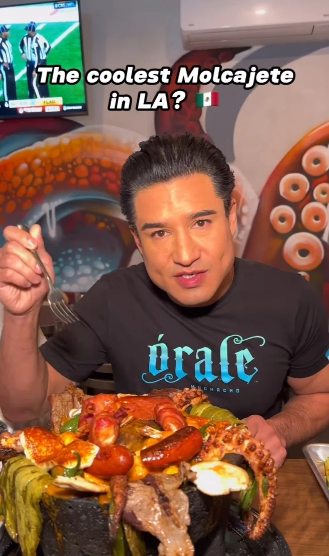 Mouthwatering Mexican molcajete with seafood and meats