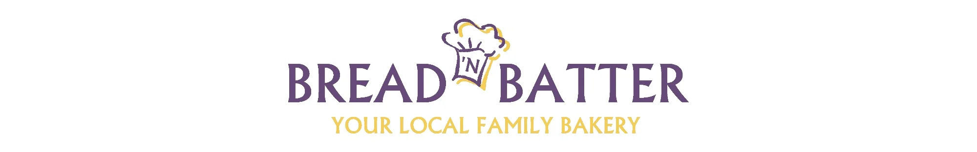Logo of Bread 'N' Batter, a local family bakery