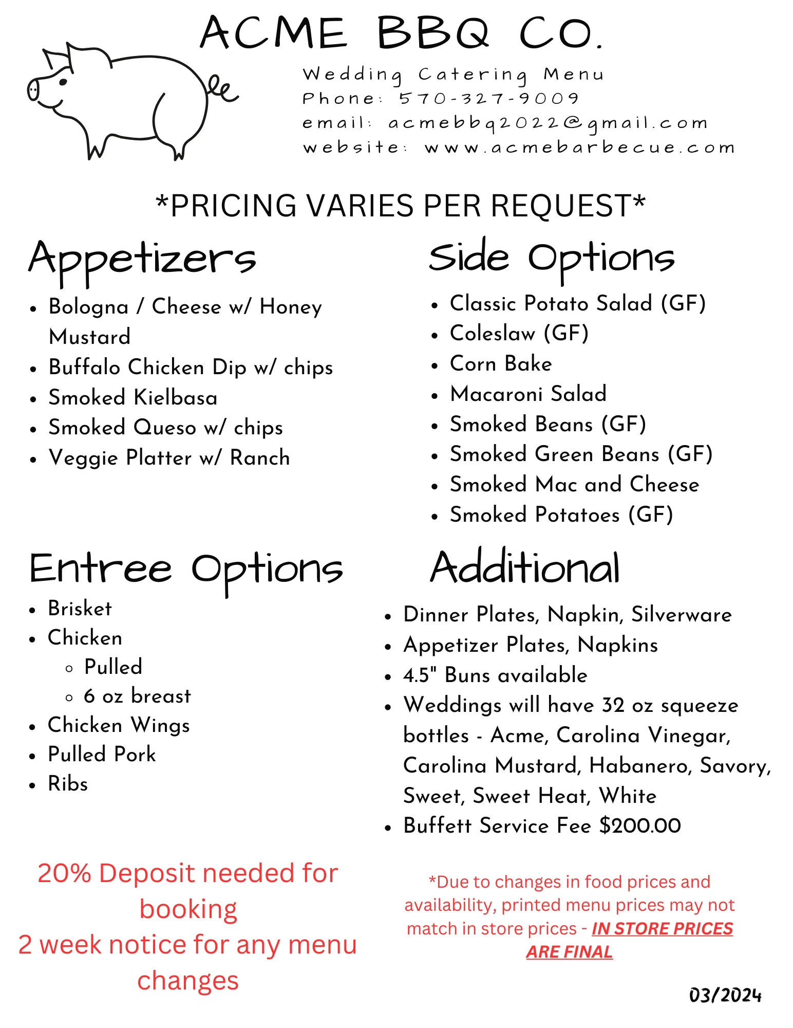 Wedding Catering