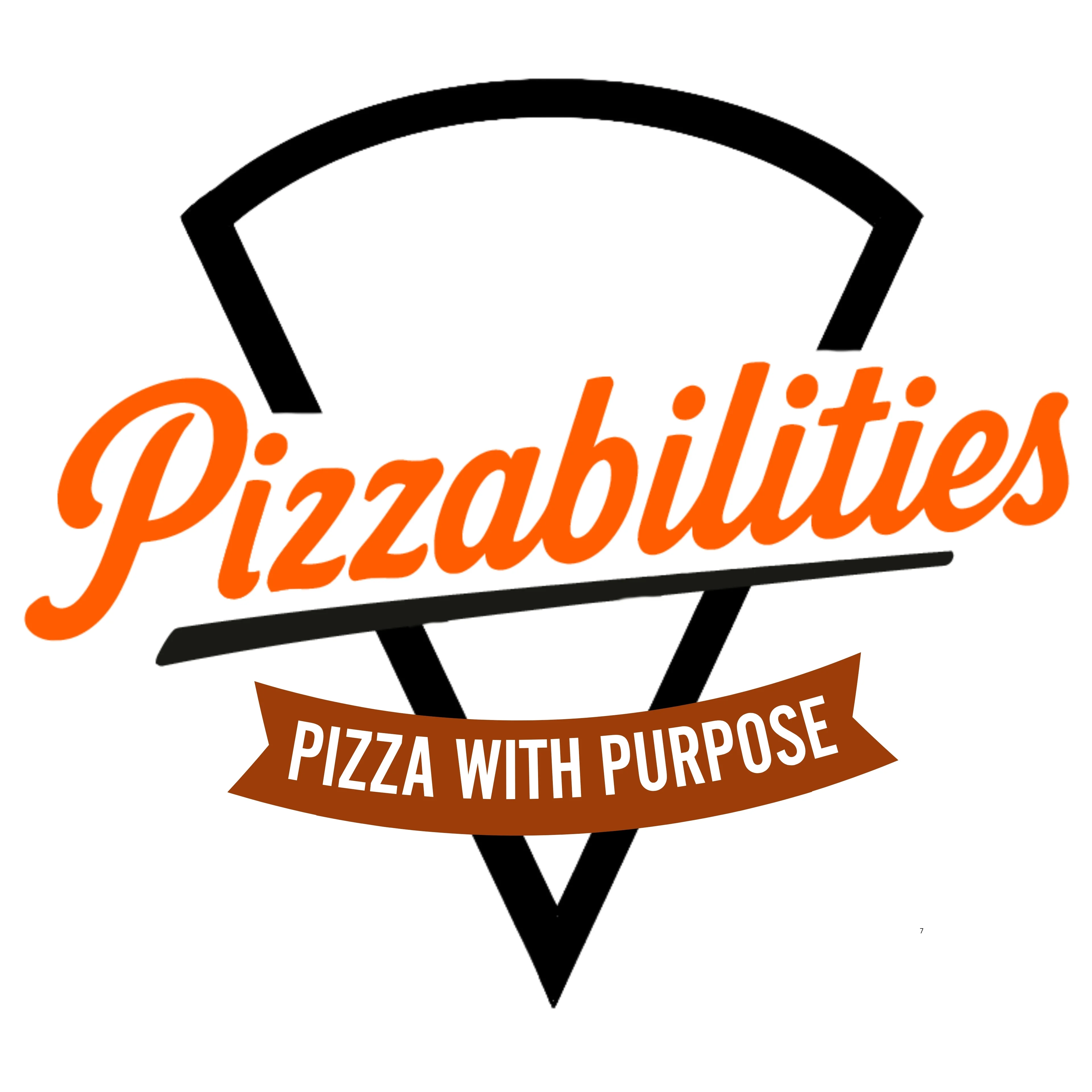 Logo of Pizzabilities, promoting pizza with a purpose