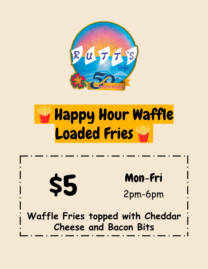Promotional poster for World Tofu Day at Rutt's Cafe