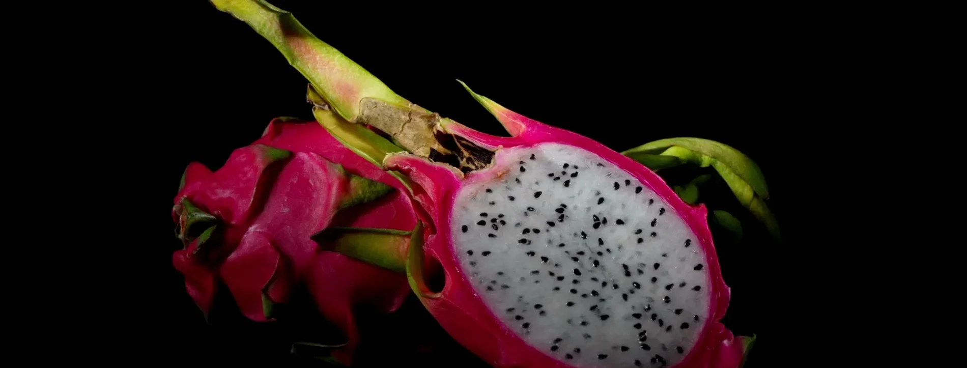 dragon fruit cut in half