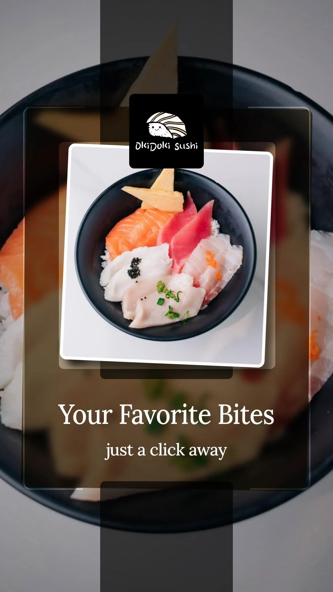 Assorted sashimi platter from a Japanese sushi restaurant