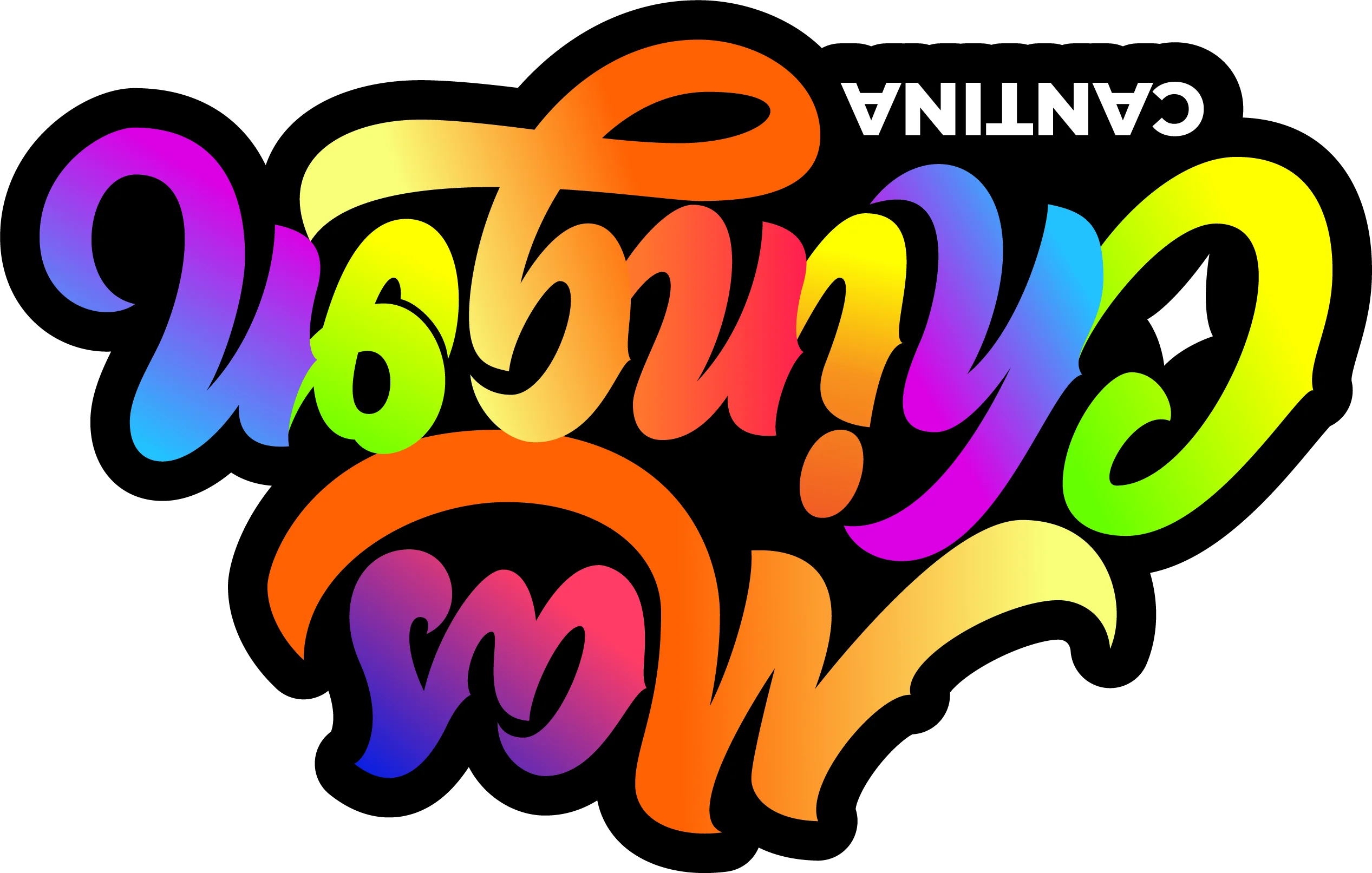 Colorful logo of Mas Chingon Cantina with vibrant lettering