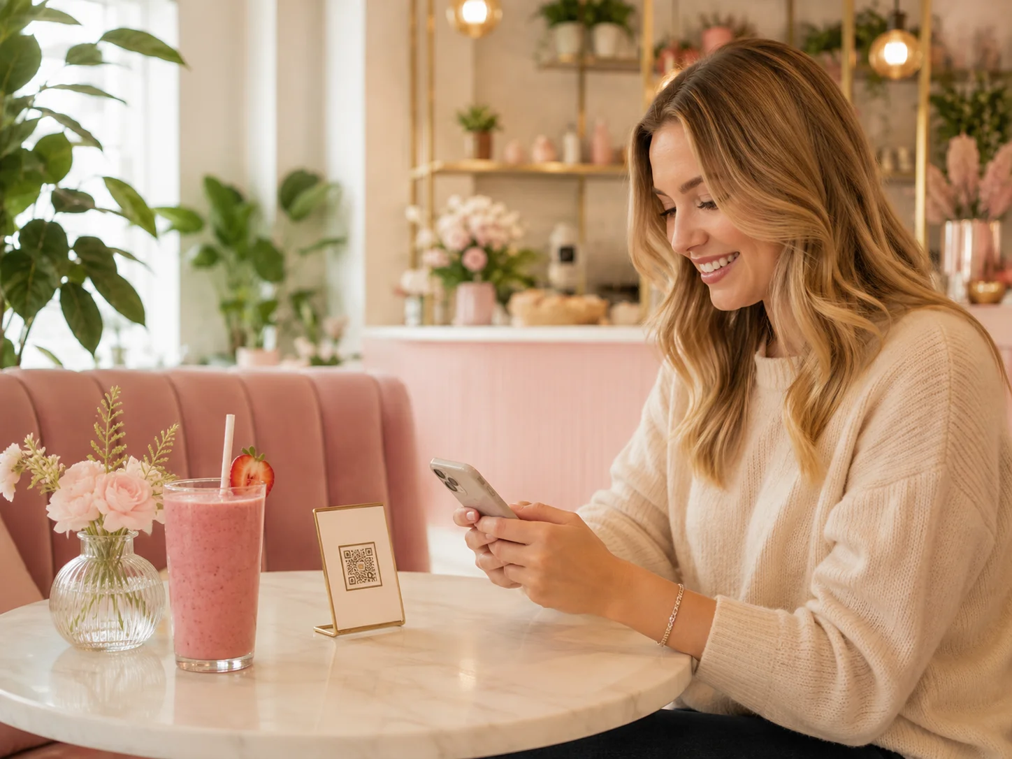 GLO Smoothie Co. mobile interface showcasing signature smoothies