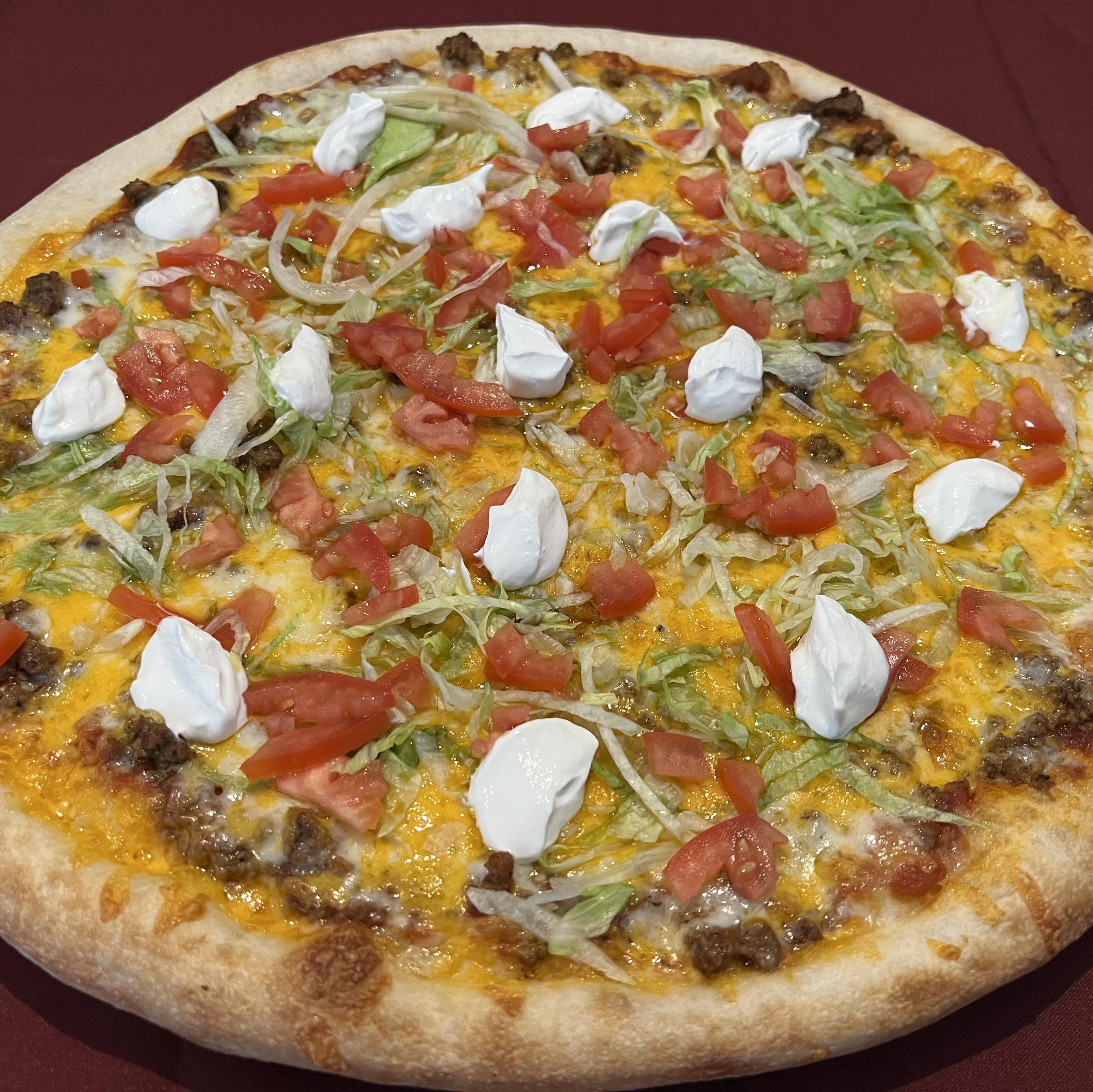 Small - 6 Slices - Taco Pizza