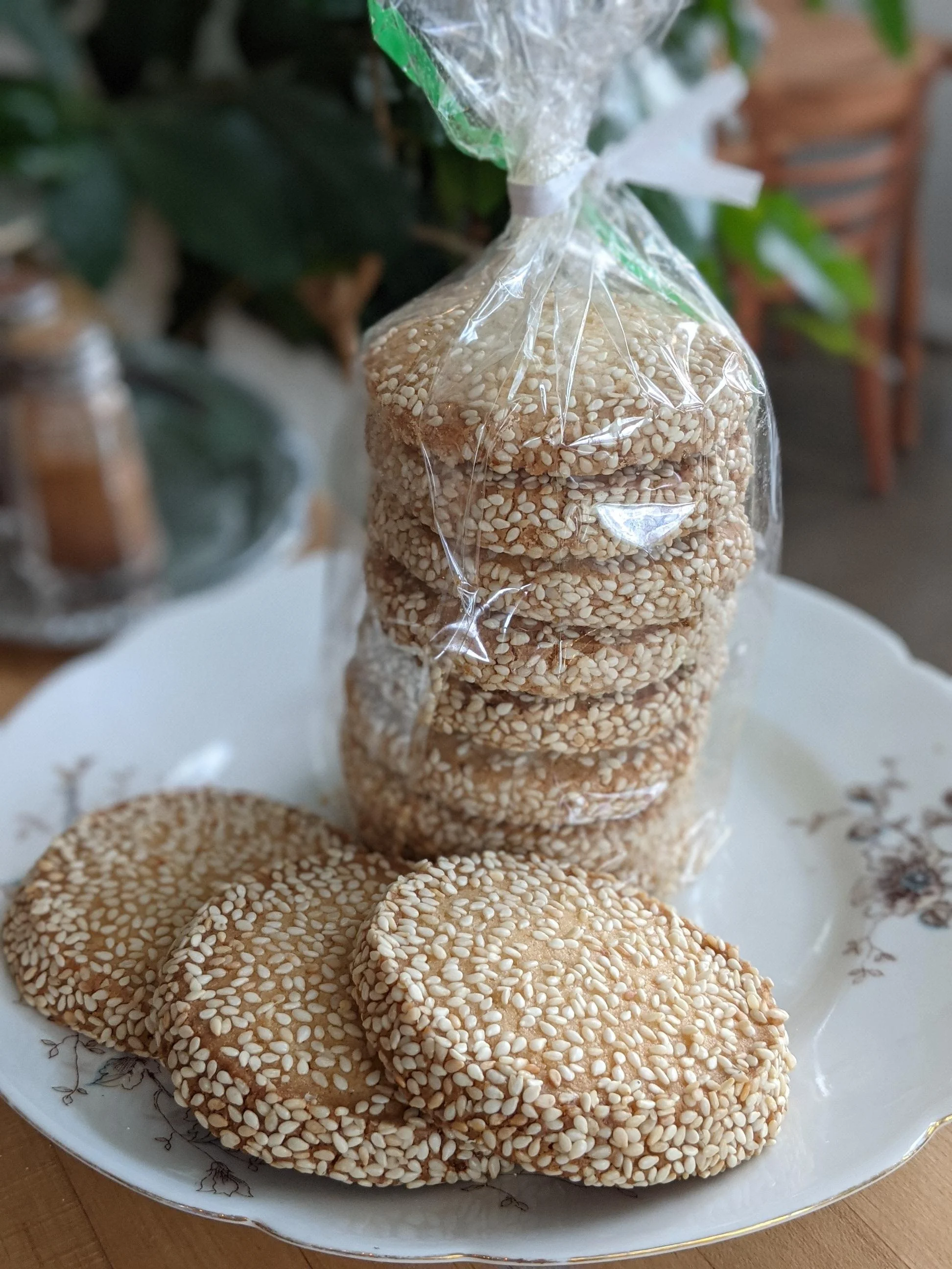 Sesame Shortbread Cookies, 1/2 lb bag