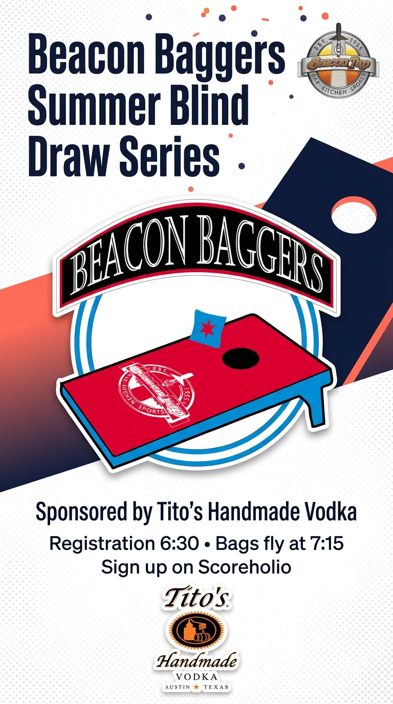 Promotional poster for Beacon Baggers Summer Blind Draw Series event