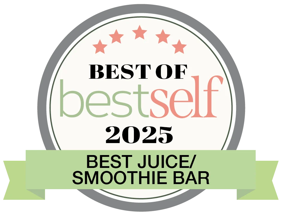 Best Juice and Smoothie Bar award badge for 2025