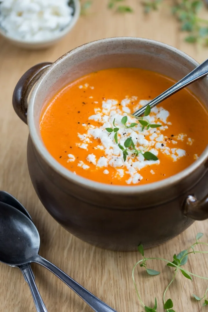 Tomato & Bleu Cheese Bisque