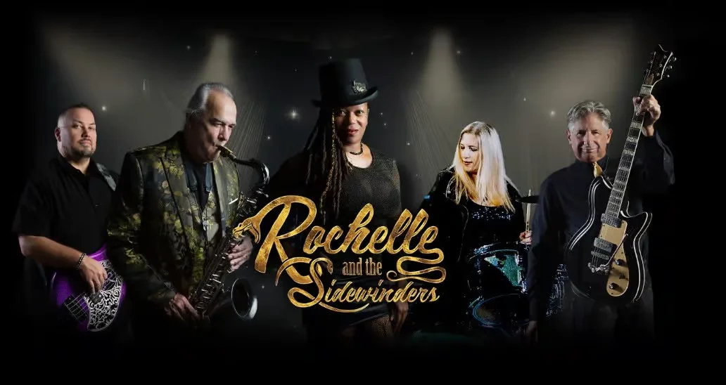 Rochelle and the Sidewinders band performing on stage