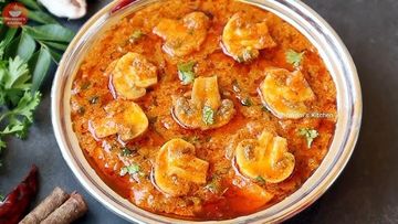 Hyderabadi Tadka Mushroom 🌶️