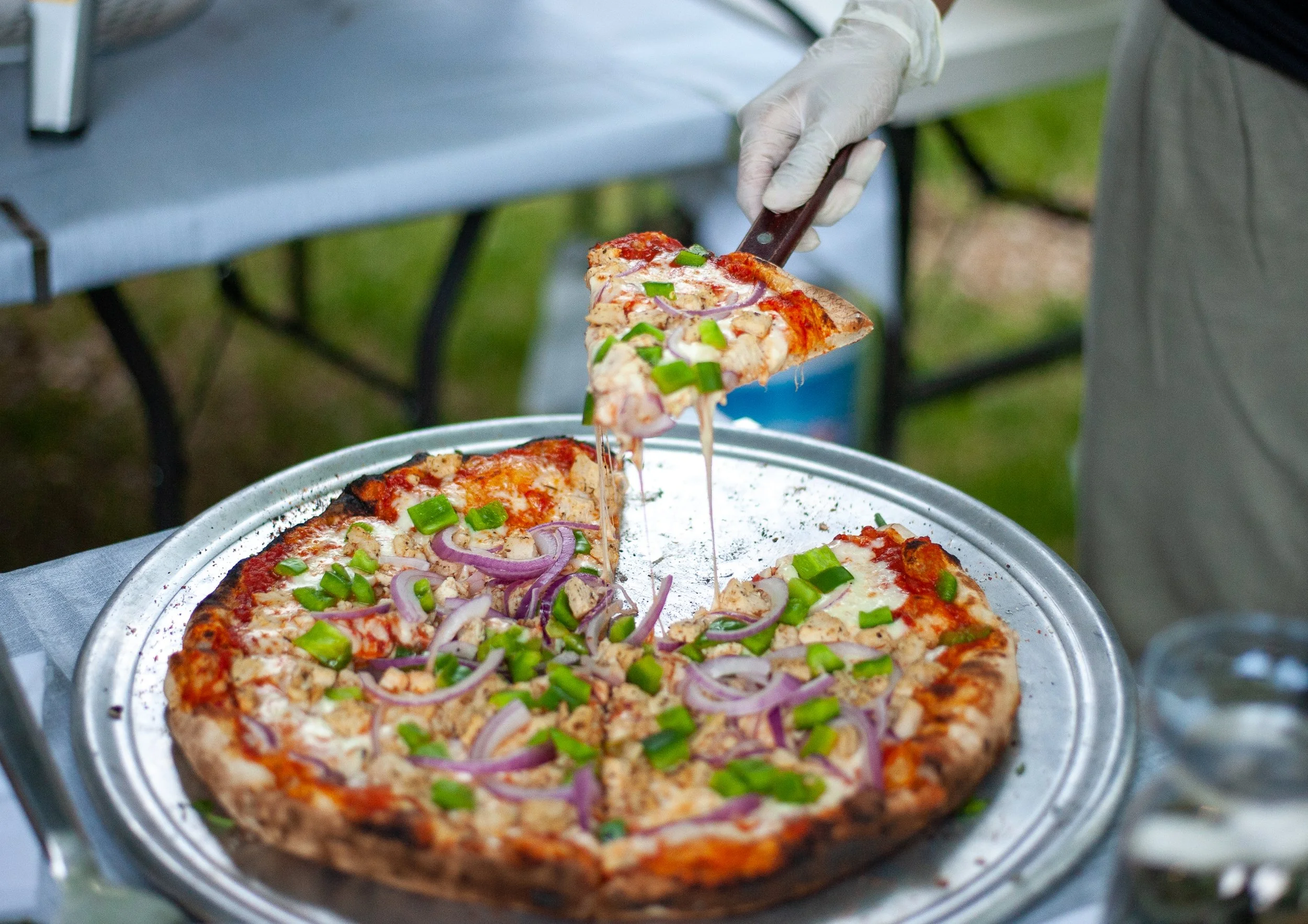 A supreme pizza from Troy's