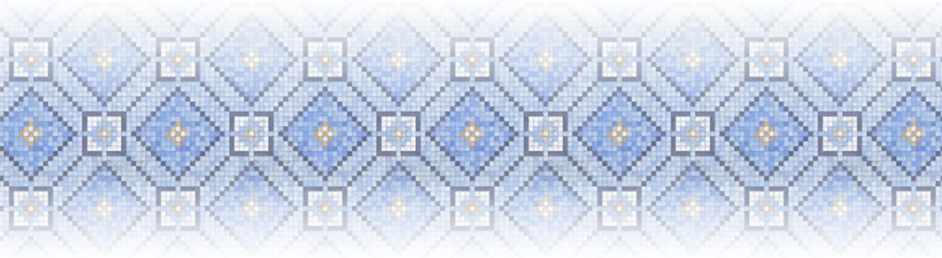 Elegant blue mosaic tile pattern design