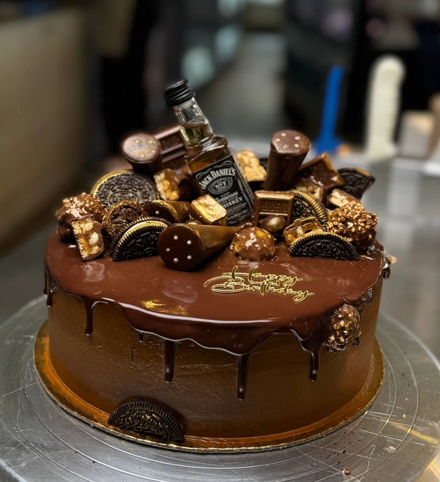 Slice three chocolates