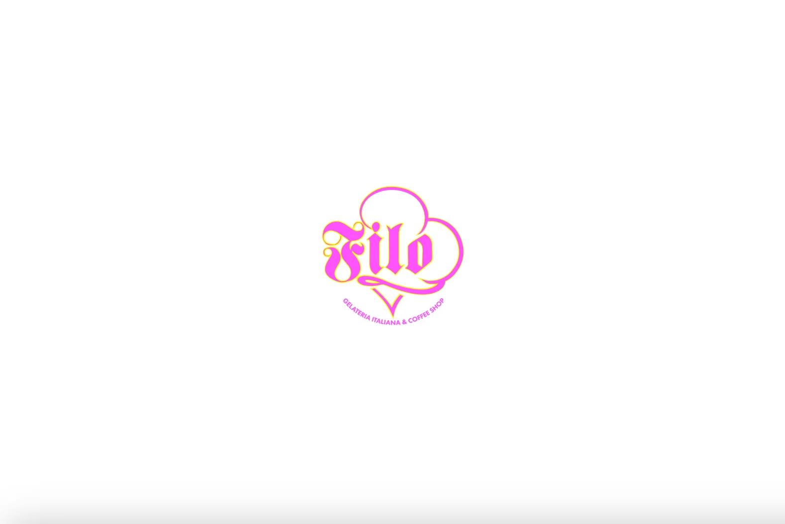 Filo Gelateria logo with elegant design