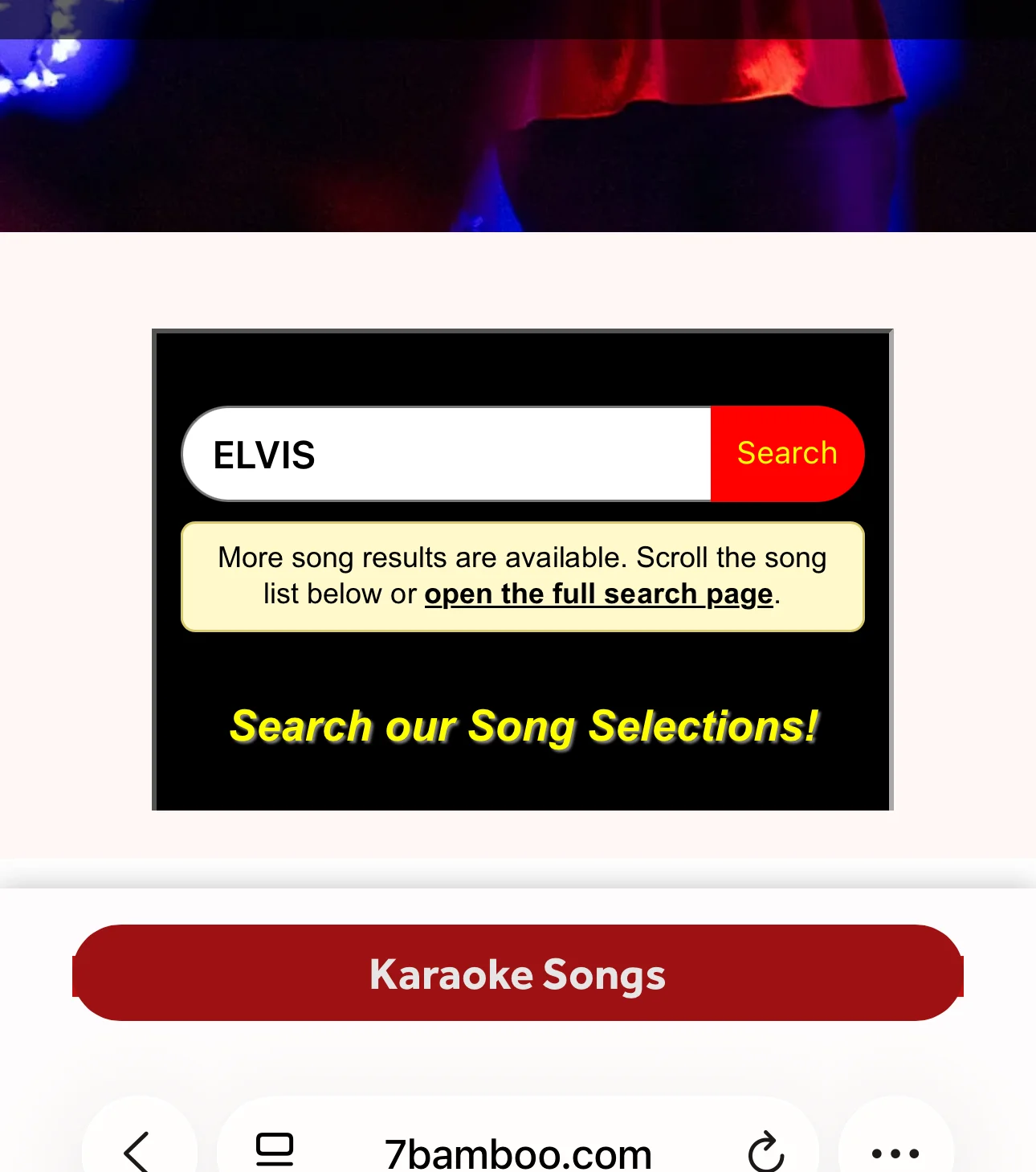 Karaoke night at 7 Bamboo with vibrant lighting and engaged singers