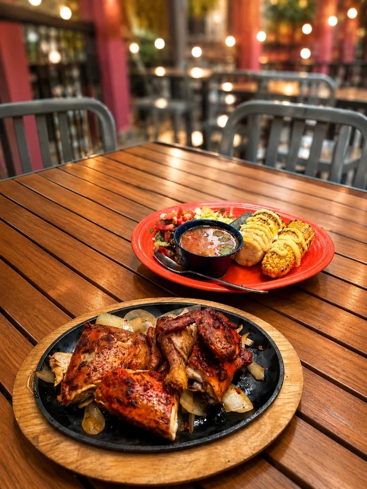 Half Pollo Asado Plate