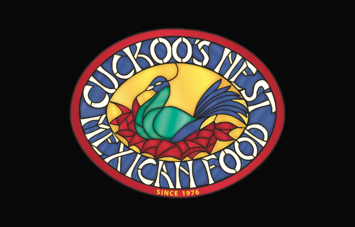 Colorful logo of Cuckoo's Nest Mexican Food since 1976