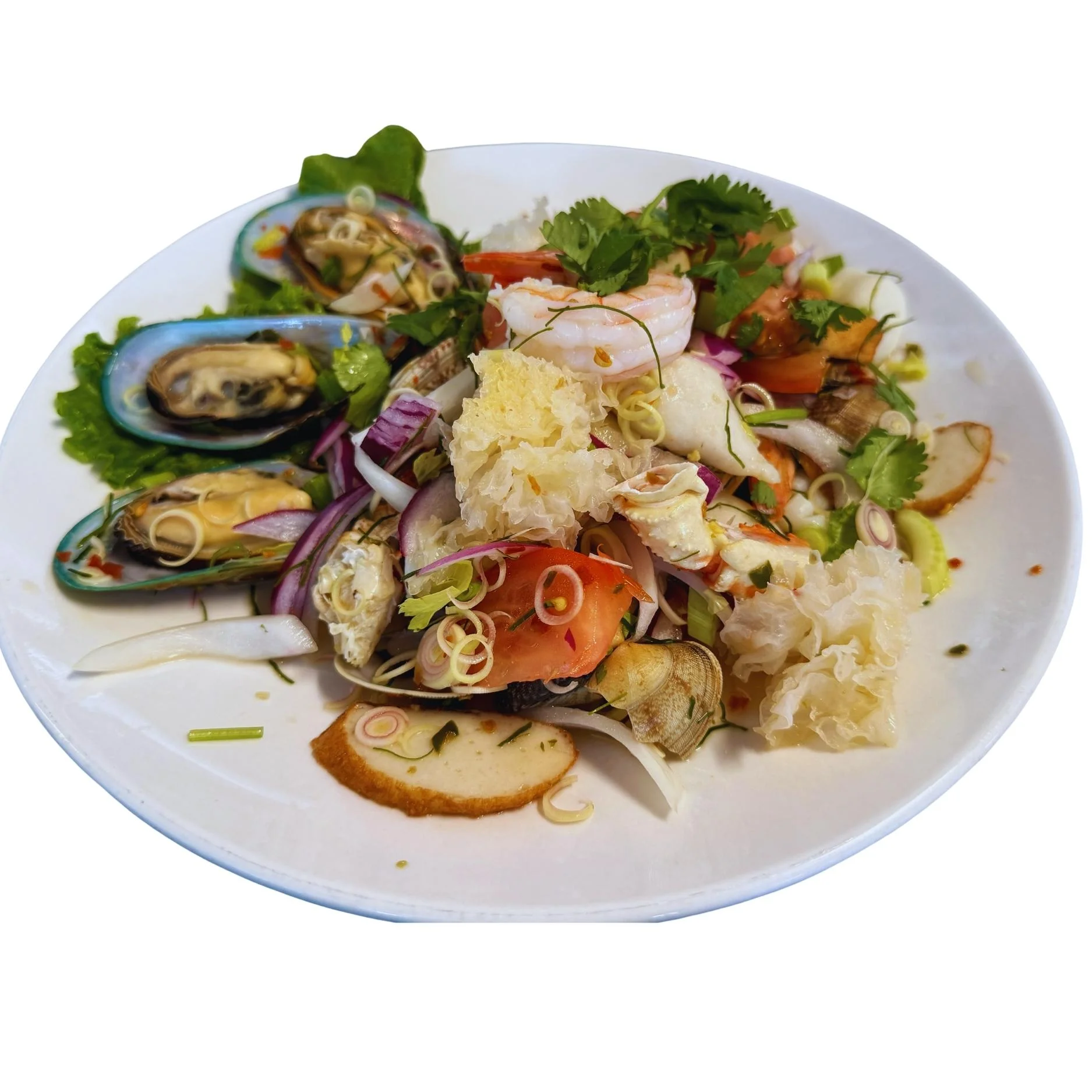 B4. Seafood Salad (ยำทะเล)