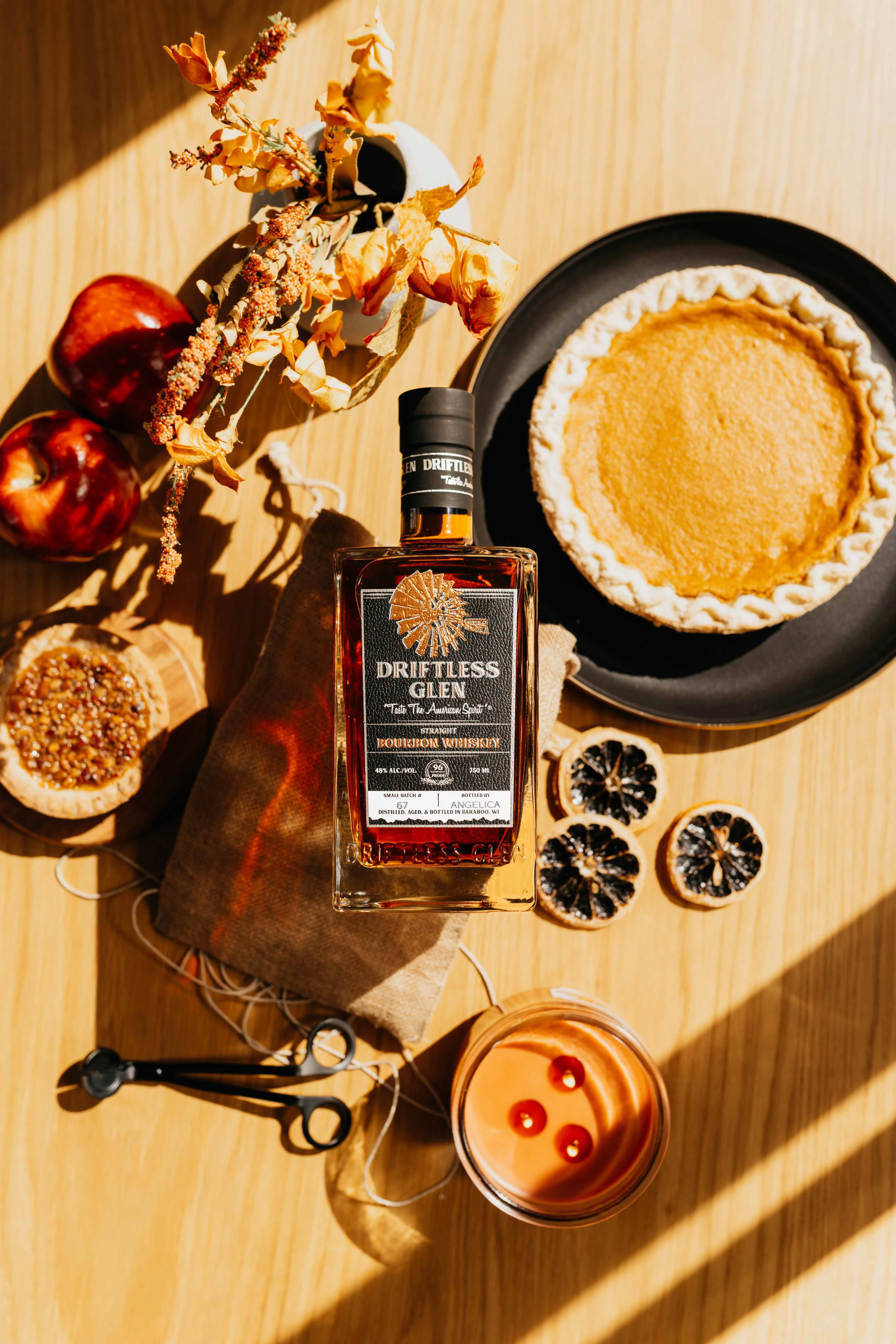 A bottle of Small Batch Bourbon