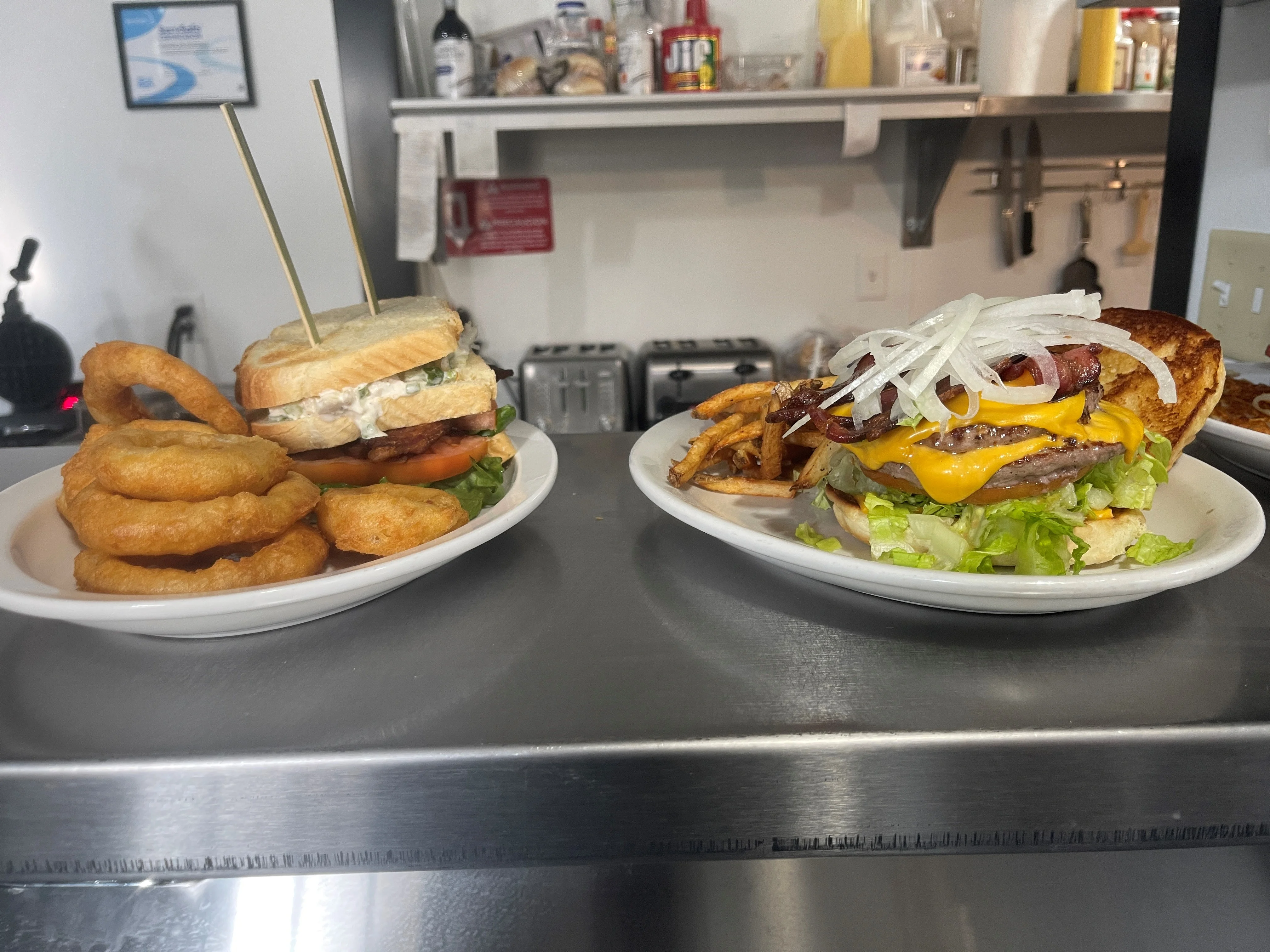 Lunch sandwhichs and burgers