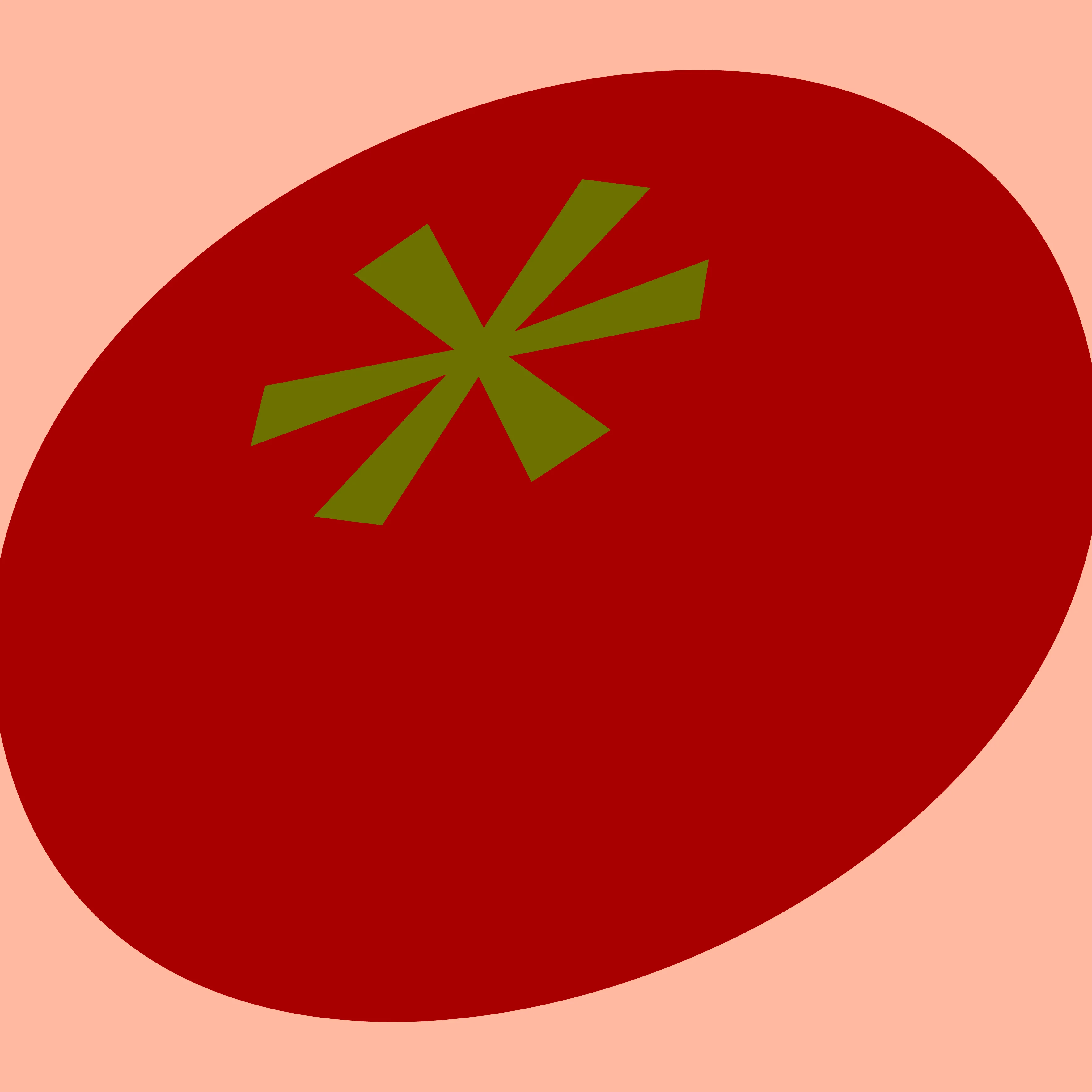 Stylized illustration of ripe tomatoes on a pastel background