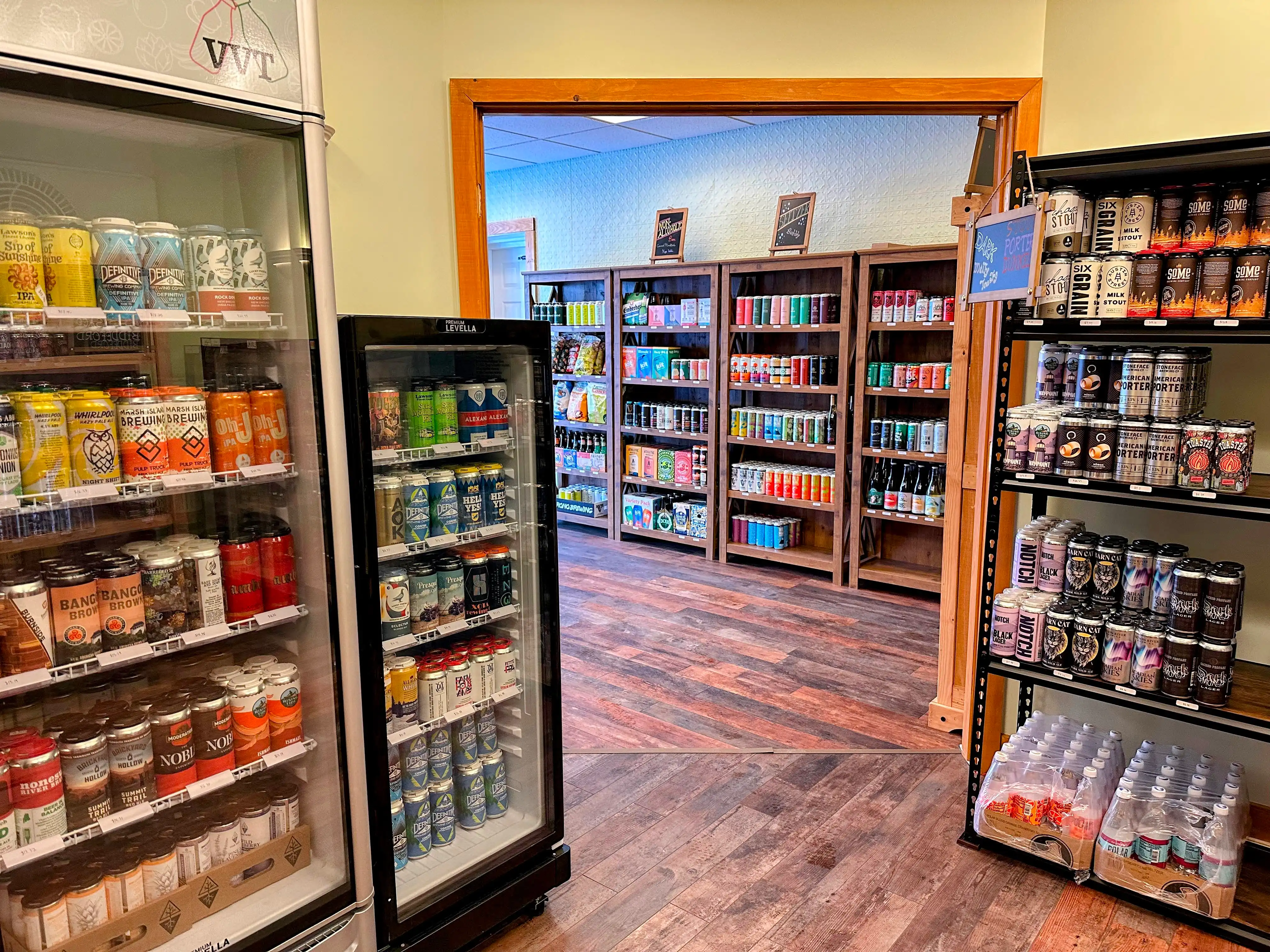 Shelves of Beer at Brew England Beer Store