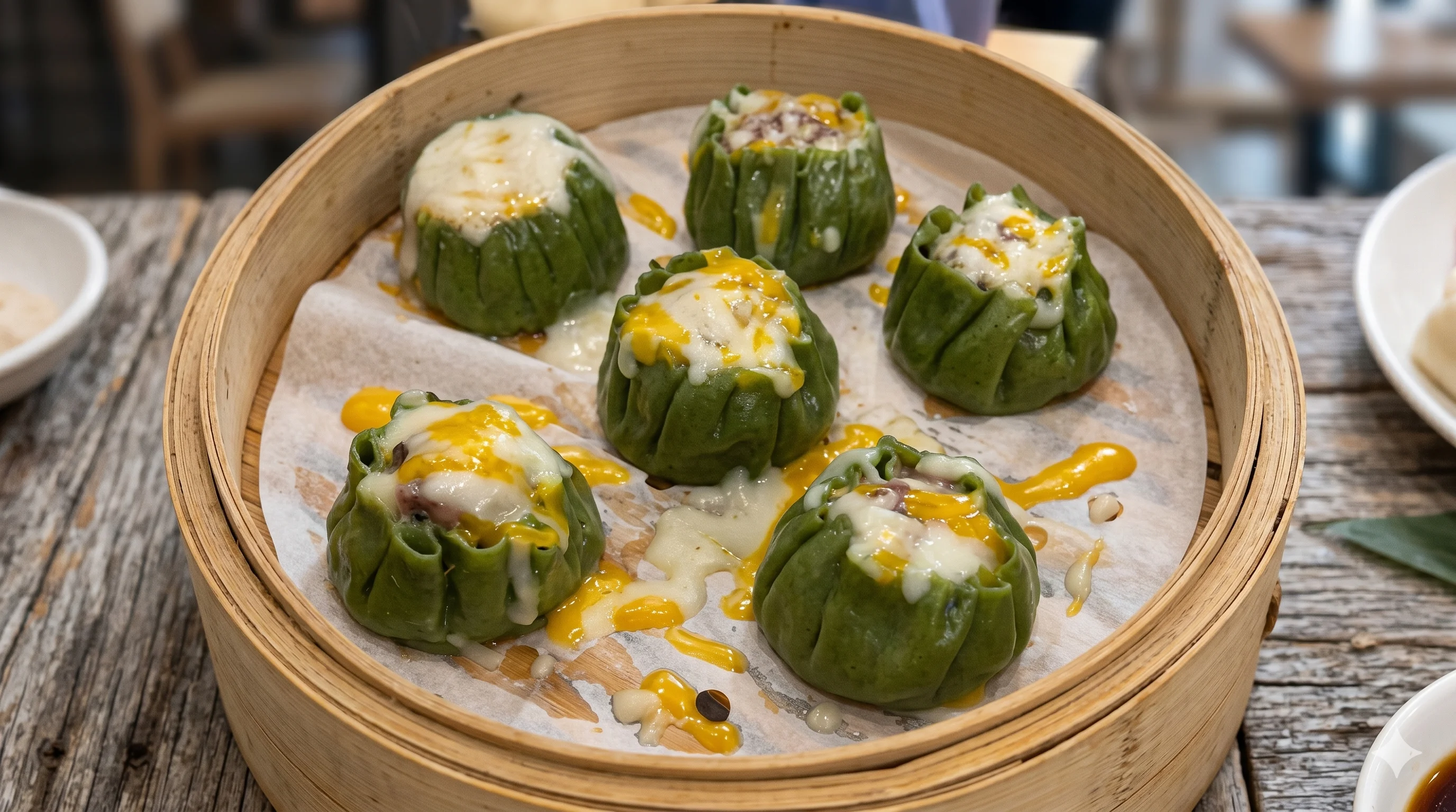 A beautifully plated gourmet dish with vibrant colors and elegant presentation.