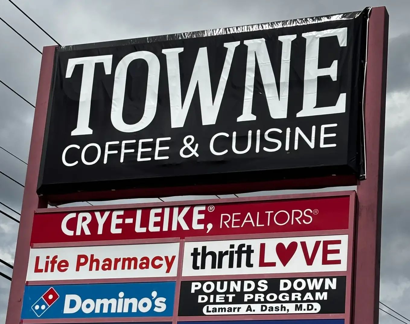 Towne Cuisine Sign