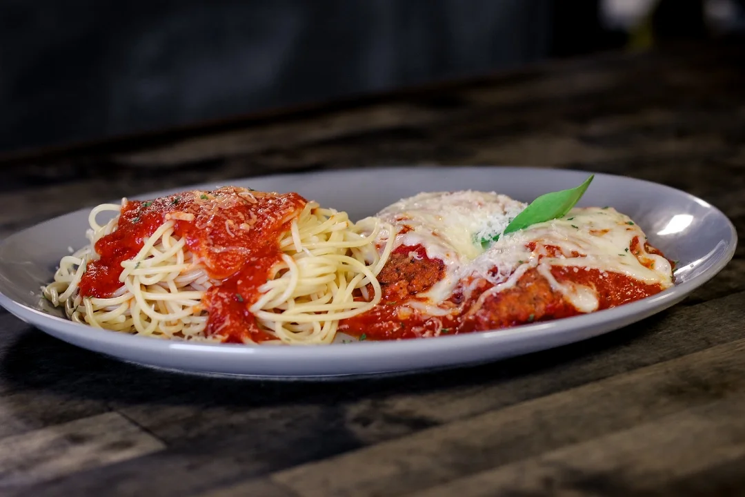 Chicken Parm & Spaghetti
