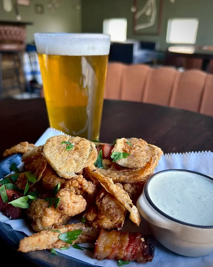 Southern-style fried chicken with beer and dipping sauce