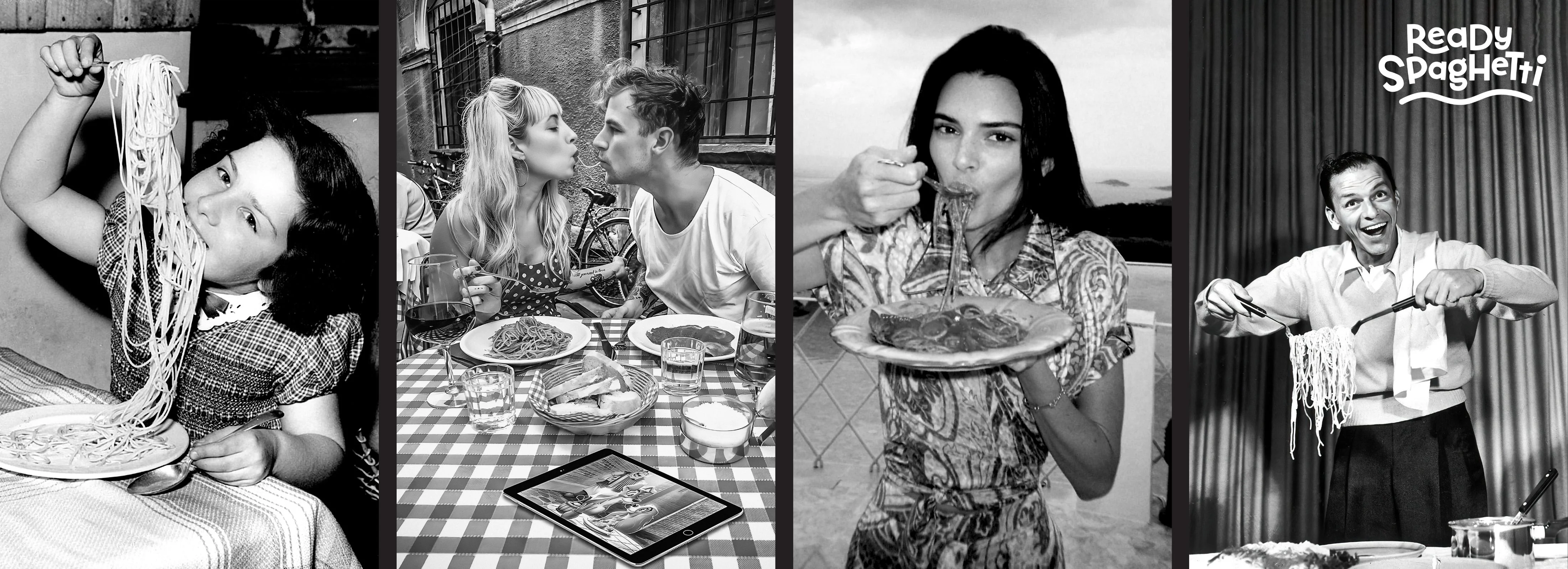 Delicious spaghetti served in a classic Italian setting
