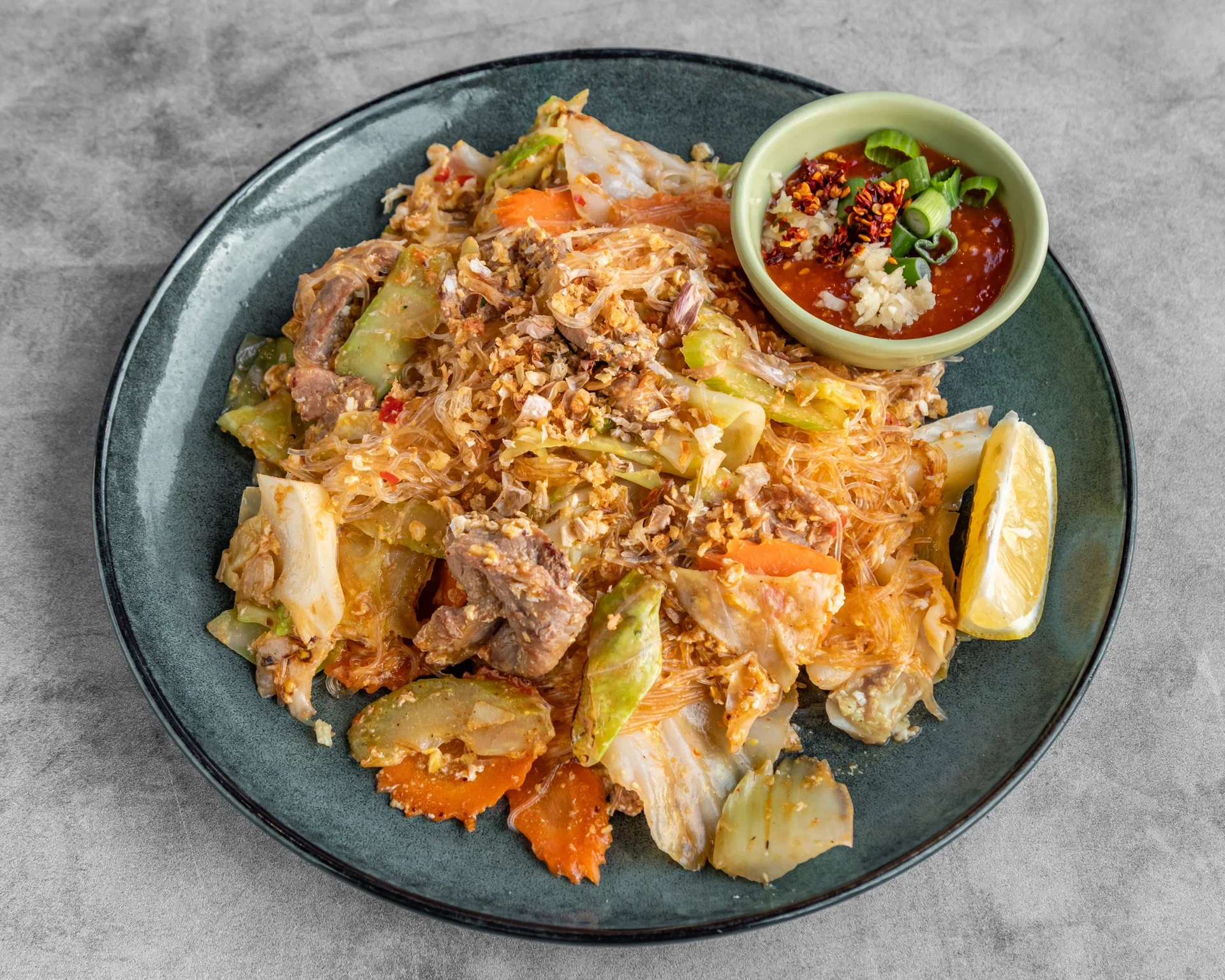 Plate of spicy eggplant dish from Suki Time Thai Restaurant