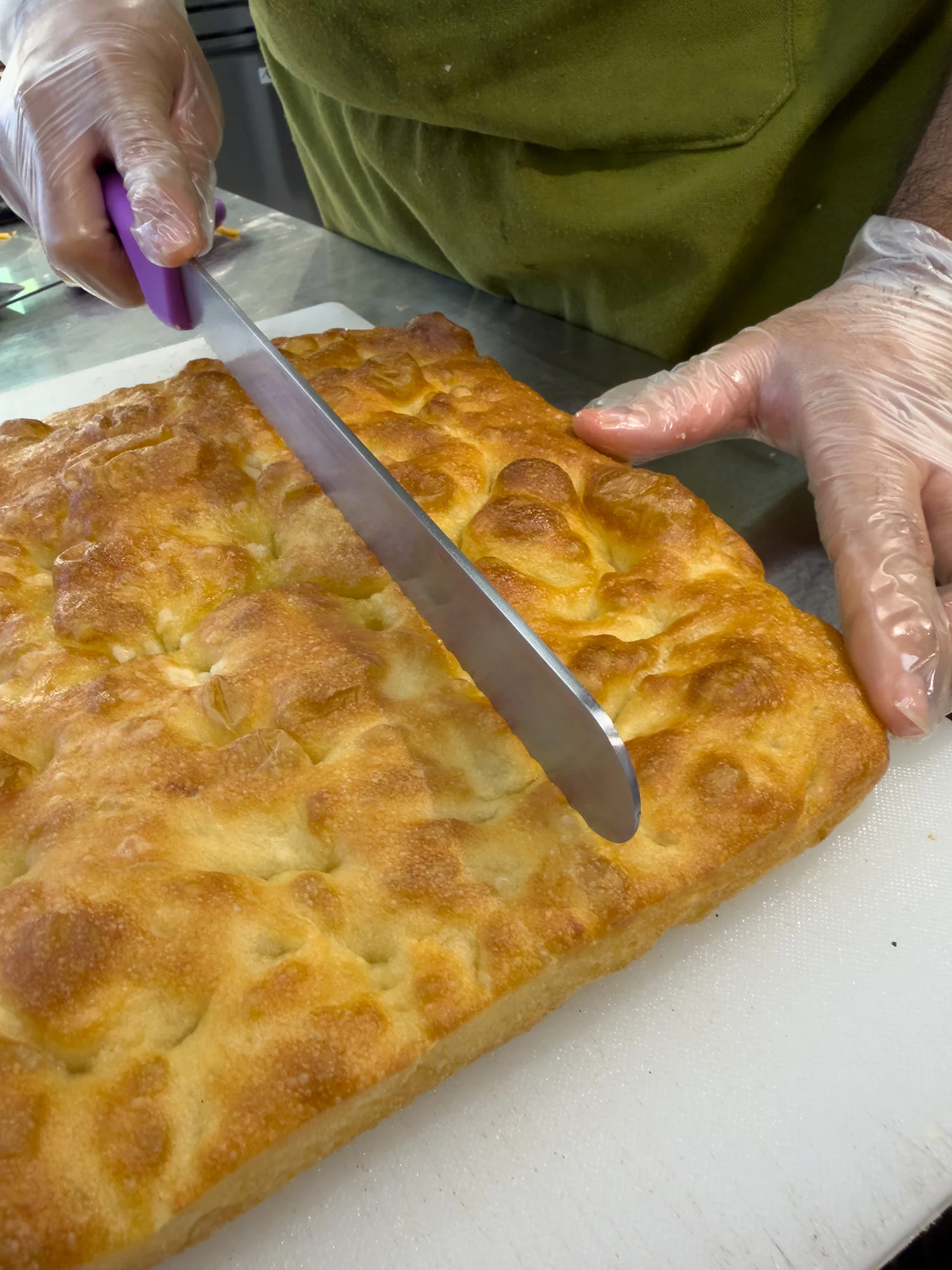 A restaurant chef preparing a dish